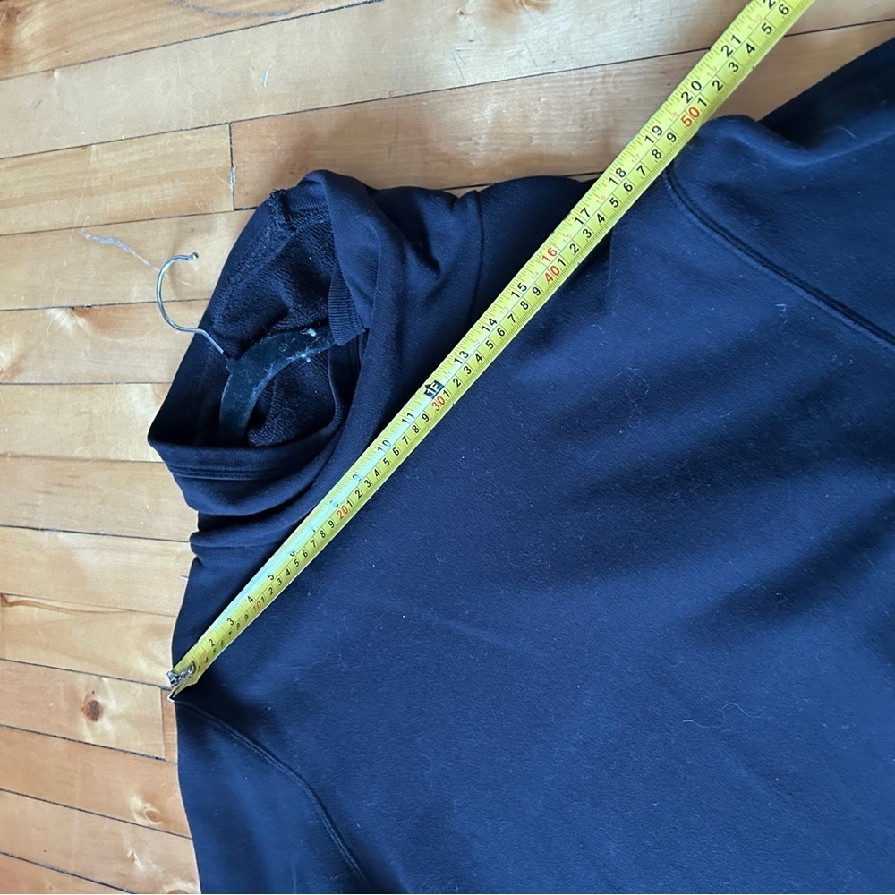 Aritzia Wilfred Free Sz L Black Relaxed High Collar Sweatshirt Sweater - Picture 8 of 9